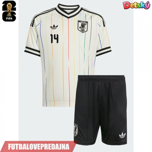 Lacne Dětský Futbalové dres Japonsko Junya Ito #14 MS 2026 Krátky Rukáv - Preč (+ trenírky)